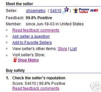 buying shoes on ebay