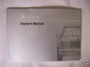 91 Mercedes 300e owners manual #3
