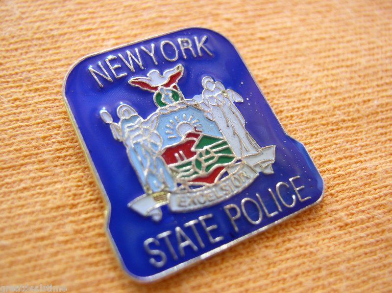 new york state police badge. NEW YORK STATE POLICE NY MINI PATCH BADGE TIE TAC PIN | eBay