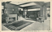 Vintage Postcard EntranceHall Baptist Institute Phil PA