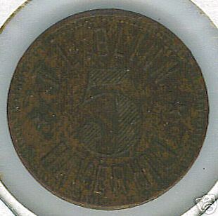 Haverhill Massachusetts Token 5c F L Blinn 