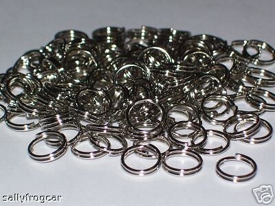 SPLIT RINGS 8mm BULK 100pcs SPLITRING/KEYRING jewellery  