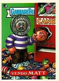 GARBAGE PAIL KIDS 15th SERIES 15 NDC 600a VENDO MATT  