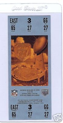 1991 Super Bowl XXV 25 Replica Ticket Giants vs.Bills  