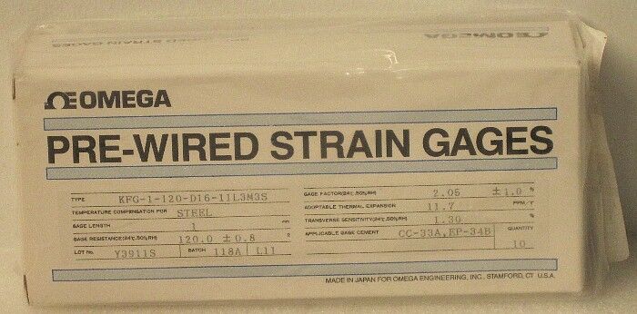 Omega, Strain Gage, KFG 1 120 D16 11L3M3S, NEW BOXED  