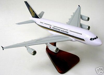 380 Singapore SIA Airbus A380 Airplane Wood Model BIG  