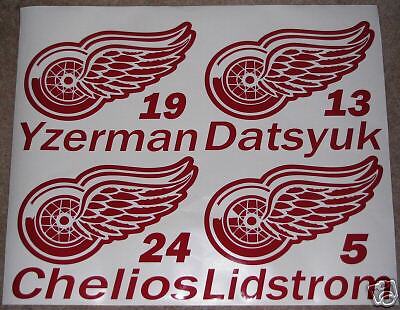 Yzerman Howe Datsyuk Detroit Red Wings Decal Sticker  