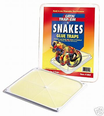 JT EATON TRAP EM   LARGE SNAKE GLUE TRAPS (2 pack)  