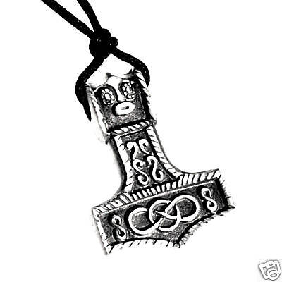 54F PEWTER Mjolnir THORS HAMMER Thors Thor PENDANT  