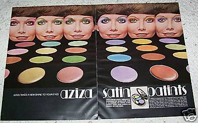 1971 Aziza cosmetics eye Makeup Prince Matchabelli AD  