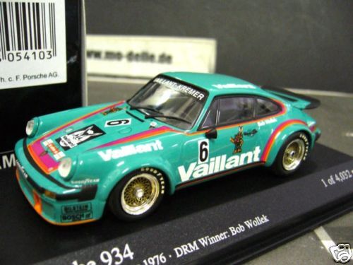 PORSCHE 911 934 DRM 1976 Norisring Vaillant Wollek Minichamps PMA 143 