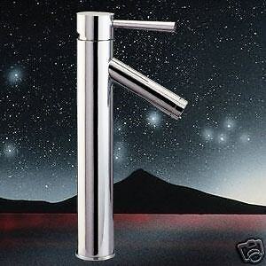 Bathroom Vessel Sink Faucet Glass Chrome Solid Brass C1  