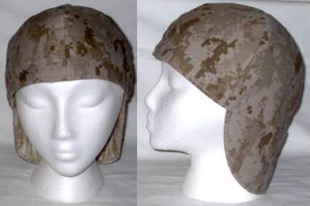 USMC desert MARPAT padded paintball camo cap hat NEW  
