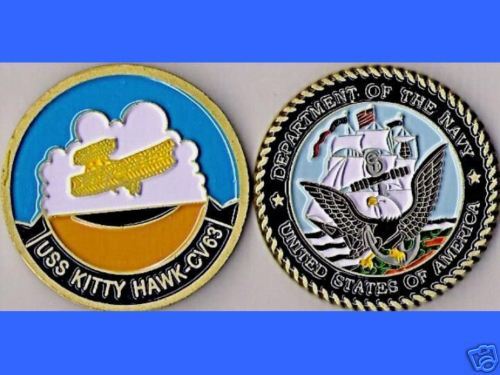 USS KITTY HAWK CV 63 Navy Challenge Coin St  