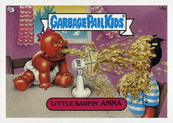 GARBAGE PAIL KIDS ANS1 14a LITTLE BARFIN ANNA small  