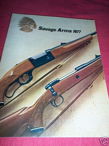 1977 Savage Arms Firearms Gun Catalog Book  