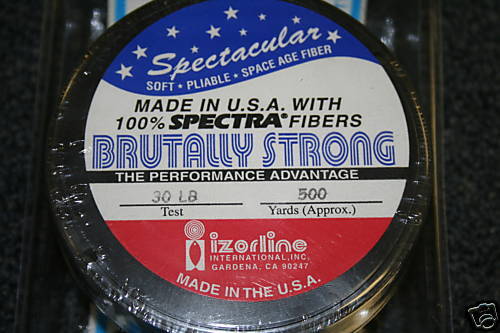 30# Izorline Premium Braided Spectra 500 Yard Spool $57  