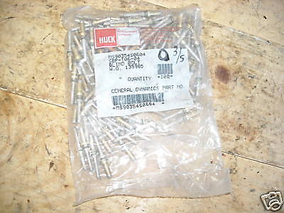 Blind Bolt Huck Aerospace Fastener 100ct NEW BAG Rivets  