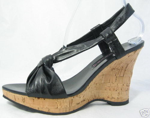 STEVEN by STEVE MADDEN BALII Black Womens Shoes 9/ 9.5  