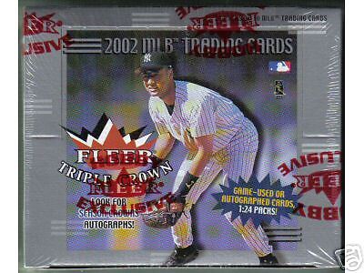 2002 FLEER TRIPLE CROWN BASEBALL HOBBY BOX  