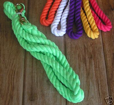 BRITE COLOR COTTON Lead Rope for Horses, Donkey, Mule  