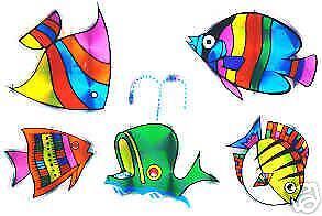 Brightly colored Tropical Fish     