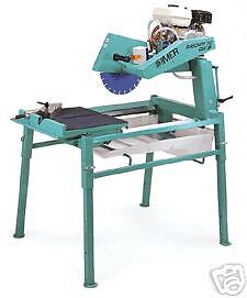 IMER 350 SHORT CUT GAS MASONRY WET BRICK SAW ( I 36)  