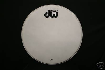 DW 18 Std Logo Front Bass Drum Head   Coated DRDHCW18K  