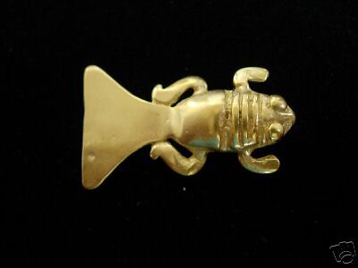 GALERIA CANO 24K GP Pre Columbian Stick Pin Quimbaya  