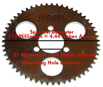 Mini Pocket Bike Parts Performance Rear Sprocket 55T  