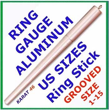 US Ring Stick Size Gauge Sizing MANDREL 1 15 AG Jewelry  