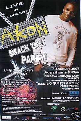   was printed in malaysia it was made for the 2007 akon concert called