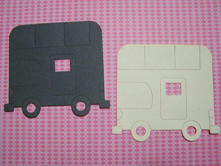 Sizzix/Accucut die cut lot~CAMPER~hunting,fishing,camp  