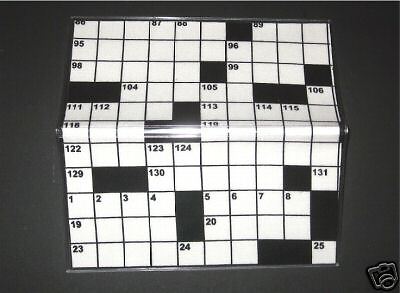 Crossword Puzzle Fabric 2 YR Calendar Planner (Puzzles)  