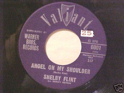 SHELBY FLINT 45 RPM SOMEBODY / ANGEL ON MY SHOULDER  