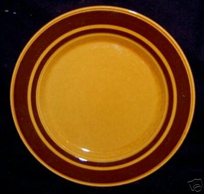 Staffordshire Potteries Kiln Craft Mustard Brown Plate  