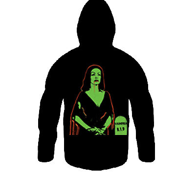 Vampira Plan 9 Hoodie Sweatshirt Goth Punk 2XL XXL  