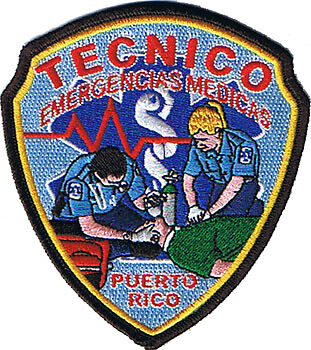 Puerto Rico EMT Paramedic Ambulance EMS Patch Tecnico  