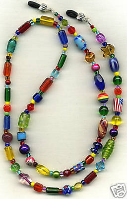  Funky Colorful Hand Crafted Eyeglass Glasses Chain Customizable