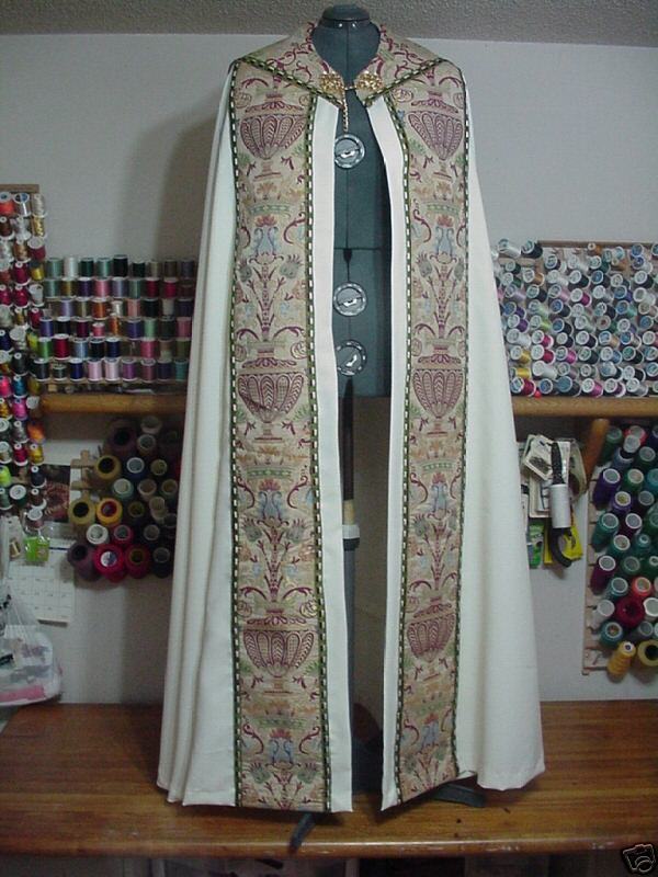 Bishop Ensemble; Cope, Cassock, Rochet, Chimere  