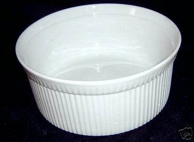 Apilco Pillivuyt Large Souffle Dish Classic White Ware