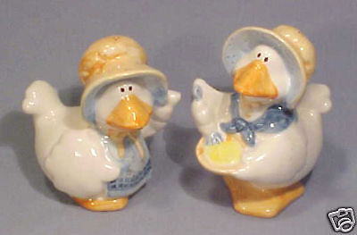 Josef Originals Mother Goose Duck Salt & Pepper Set  