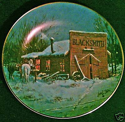 Lowell Davis Plate Country Blacksmith New