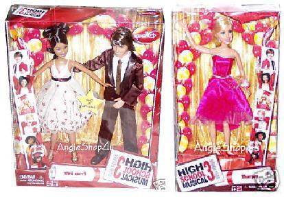 HIGH SCHOOL MUSICAL 3 DOLLS TROY GABRIELLA SHARPAY PROM  