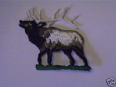 100% EMBROIDERED ELK COLLECTABLE WILDLIFE PATCH  