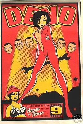 DEVO 2005 SAN DIEGO CONCERT POSTER   NEW WAVE MUSIC  