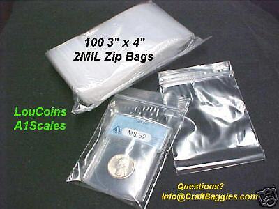 3x4 Coin Storage BAGS for your BU PCGS ANACS Slabs NEW  