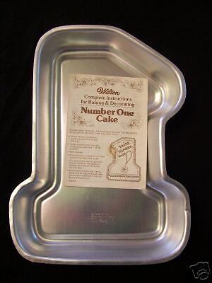 1979 Wilton Number 1 One 1st First Birthday Cake Pan  