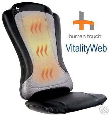 Human Touch HT 1470 Back Seat Massage Cushion Pad +HEAT