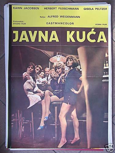 DAS FREUDENHAUS KARIN JACOBSEN YUGO MOVIE POSTER 1971  